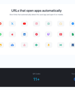Alternative view of Bio Links, URL Shortener, QR Codes & Web Tools (SAAS)